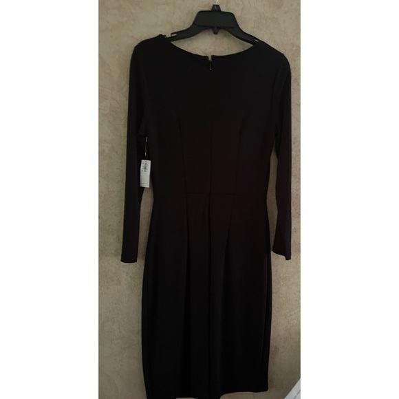 Old Navy Black Long Sleeve Sheath Dress Size Small New Without Tags - Picture 2 of 4